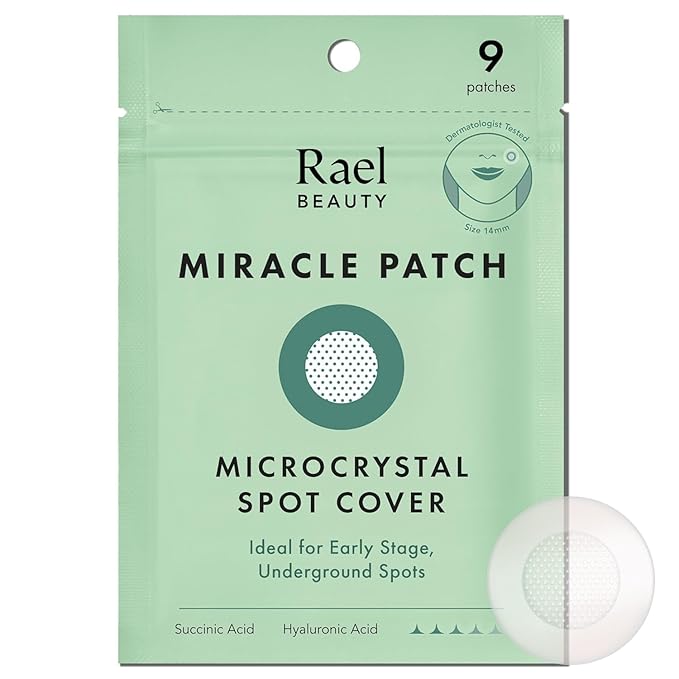 Rael Miracle Microcrystal Spot Cover Hydrocolloid Pimple Patches (9 Ct)