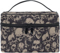 MNSRUU Makeup Bag, Grunge Skulls Travel Makeup Organizer Bag Cosmetic Cases Toiletry Bags for Girl Women Ladies