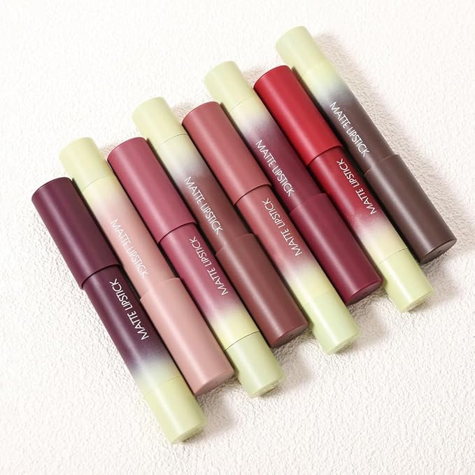 Matte Lip Lipstick Crayon Lip Liner Thick Pencil, High-Pigment Outline lips, Non-sticky Matte Velvet Texture, Waterproof & Smudge-Proof Longwear Pigmented, Fit for all tones 07#