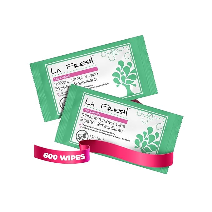 LA Fresh Makeup Remover Wipes With Vitamin E, 600 Count