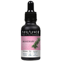 Soulflower 100% Pure Rosemary Oil for Hair Growth, Hair Fall Control, Strengthening, Volumising Hair Oil for All Types | Organic Certified (1 fl oz)