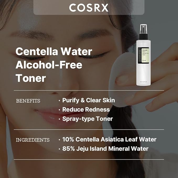 COSRX Alcohol-Free CICA Toner, Centella Soothing Spray Toner, 5.07 fl oz