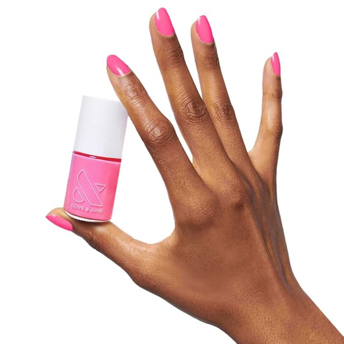 Olive & June Long Lasting Nail Polish, Grateful & Kind Pure Pink