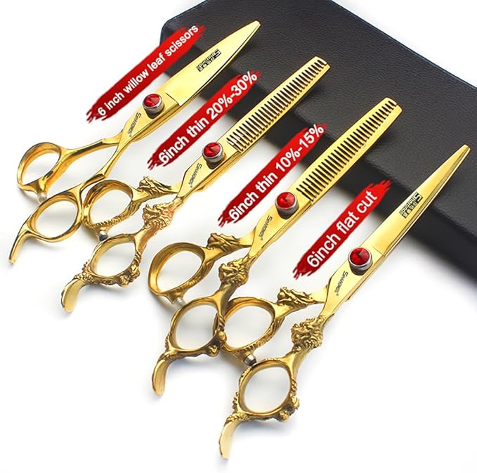 6 inch /7 inch professional salon scissors hairdresser hair(6 inch 4pcs)