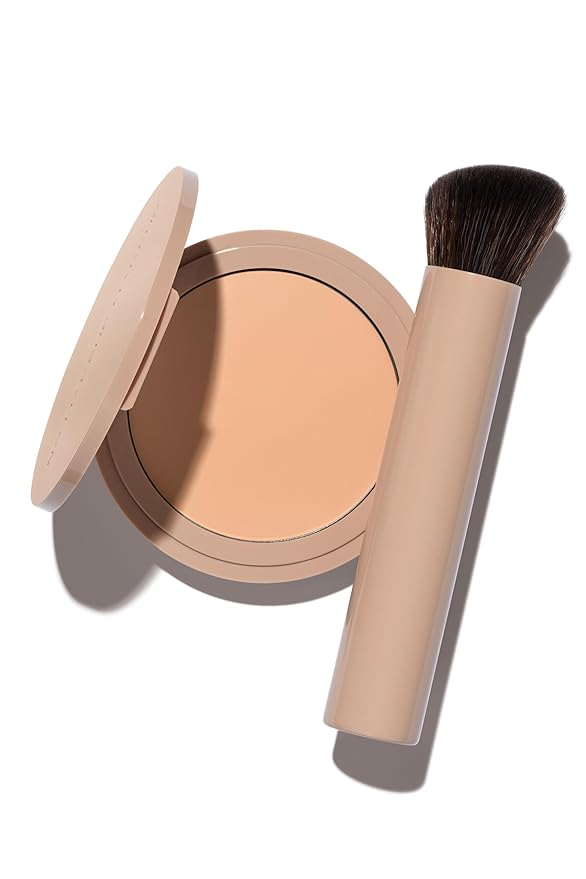 No Makeup Makeup Foundation & Brush Duo, Cream-Balm Formula, Fair