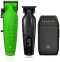 Supreme Trimmer 3-in-1 Barber Kit | Vader Clipper, Vader Trimmer & Crunch Foil Shaver | Men's Professional Beard Trimmer, Brushless Motor Clippers & Waterproof IPX6 Shaver | Acid