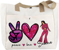 BLUPARK Song Makeup Bag Singer‘s Song Gift Singer Fan Gift Singer Inspired Cosmetic Bag Music Gifts (Peace Love Se TO)