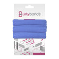 Burlybands Elastic Hair Ties No Damage for Thick Hair, Dark Blue 8 Pack