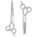 Set of Professional Hair Cutting Scissors in VG-10 Japan Steel - Includes Hair Cutting Scissors, Thinning Shears and Leather Case (7.0 Inch)