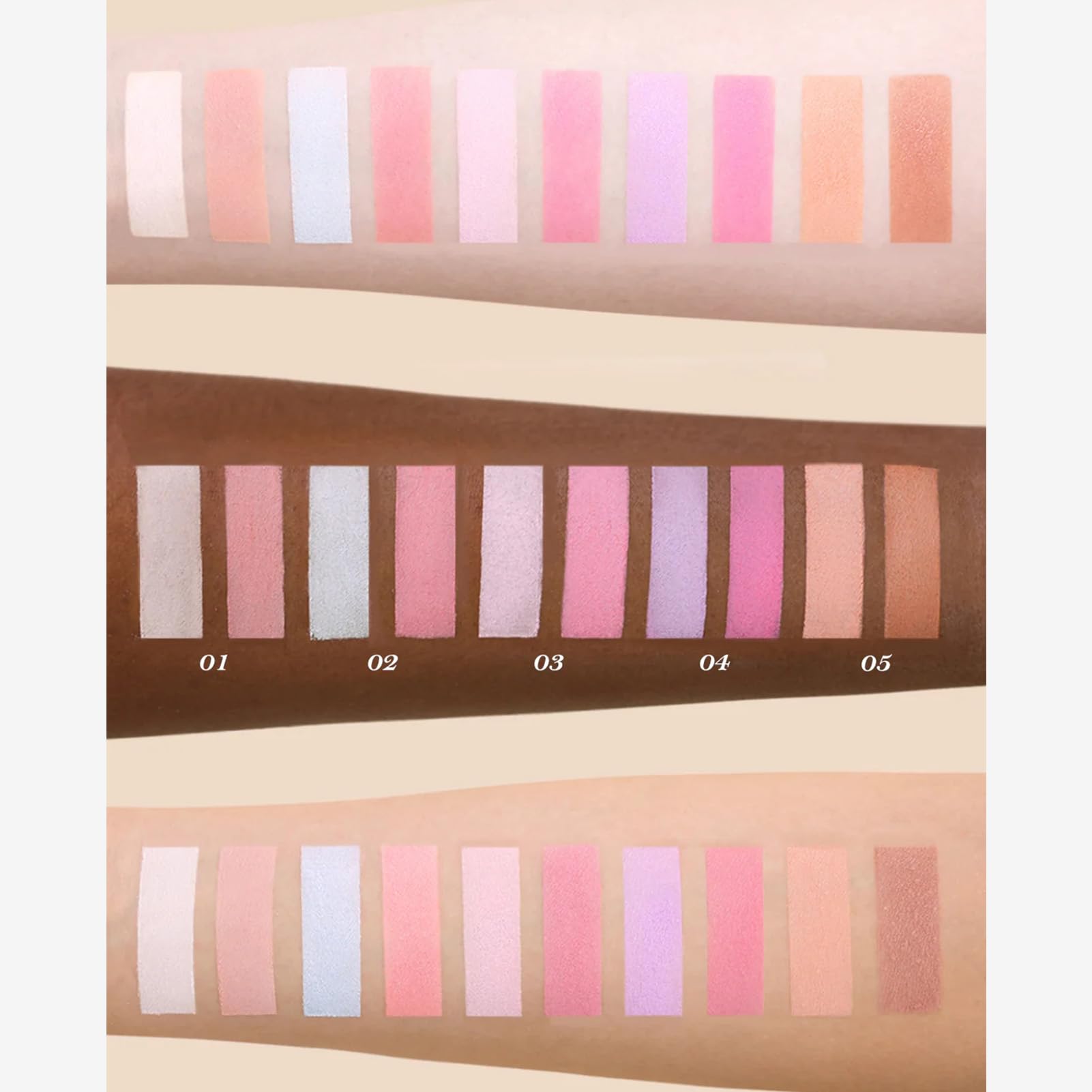Flower Knows Butterfly Cloud Collar Rouge Box Highlighting & Blush Duo Powder,Blue+Pink Two Tone Matte Blush for Cheeks Bulidable & Blendable Palette,0.21 Oz(02 Seaborne Moon)
