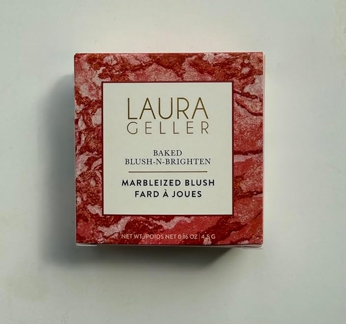 LAURA GELLER NEW YORK Baked Blush-n-Brighten for Mature Skin - 03 Ethereal Rose - Powder Blush Won't Settle into Fine Lines - Buildable Natural Finish – Longlasting Formula - Made in Italy