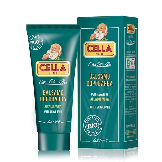 Cella Milano Aloe Vera Soothing Aftershave Balm,100 ml, Made in Italy