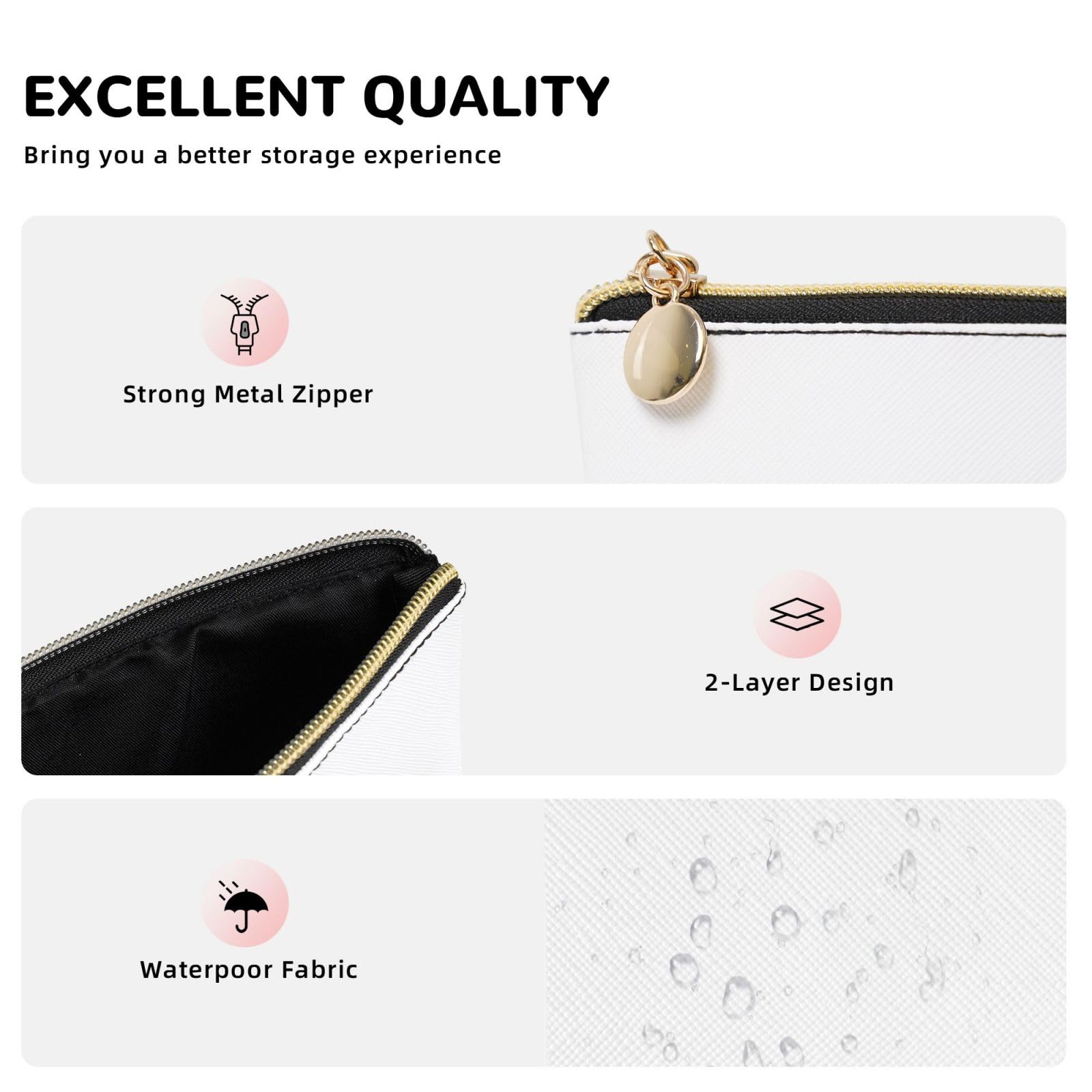 Dultua Mothers Day Gifts Makeup Bag Purse Cosmetic Bag Travel Toiletry Leather Make Up Bags for Mom Wife Women Daughter Boho·Floral