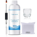 BEVINAS Slip Solution 4 Fl.Oz Nail Extension Gel Cleanser with Brush & Spatula - Easy DIY Poly Gel Nail Cleaner