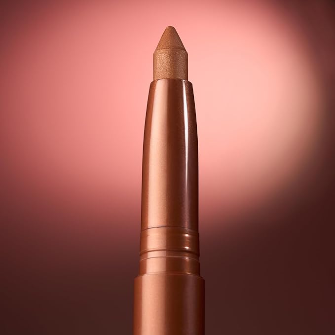 LAURA GELLER NEW YORK Kajal Longwear Kohl Eyeliner Pencil – Khaki – Smooth, Blendable Application, Long-Wearing, Non-Creasing – Infused with Caffeine & Vitamin E – Built-In Sharpener
