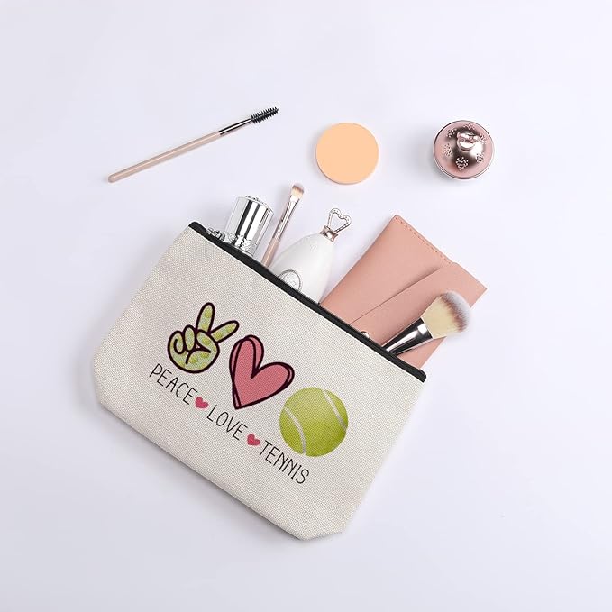 kdxpbpz Tennis Gifts Makeup Bag Cosmetics Bag