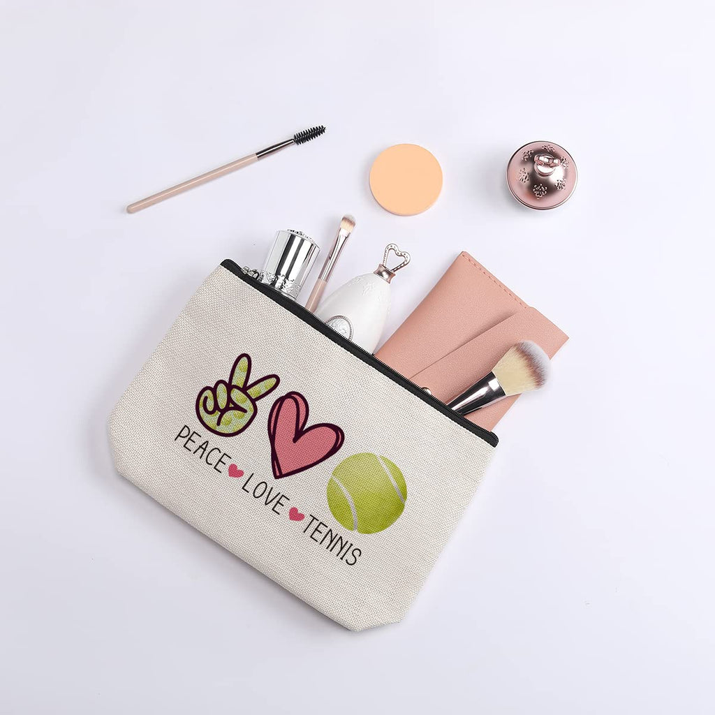 kdxpbpz Tennis Gifts Makeup Bag Cosmetics Bag