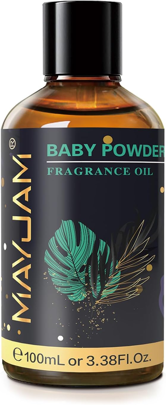 MAYJAM Baby Powder Fragrance Oil Essential Oils for Diffusers, 3.38FL.OZ
