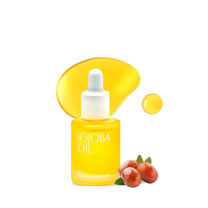 PINKWONDER Organic Jojoba Oil, Non-Greasy for Dry & Sensitive Skin 0.33oz