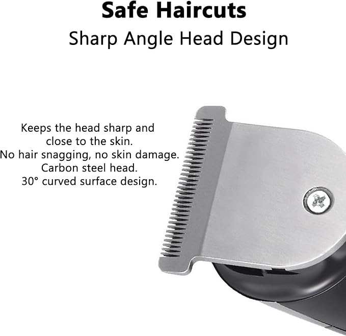 HUSIVZI Trimmer for Men, Men's Beard Trimmer, Hair Clippers, Nose Hair Clippers, 3 in 1 Men's Grooming Kit for Smooth, No-Nick Shaving, Lightweight with USB Rechargeable, Men Gift