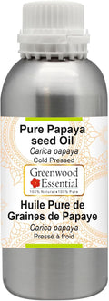 Greenwood Essential Pure Papaya Seed Oil (Carica Papaya) Cold Pressed 1250ml (42 oz)