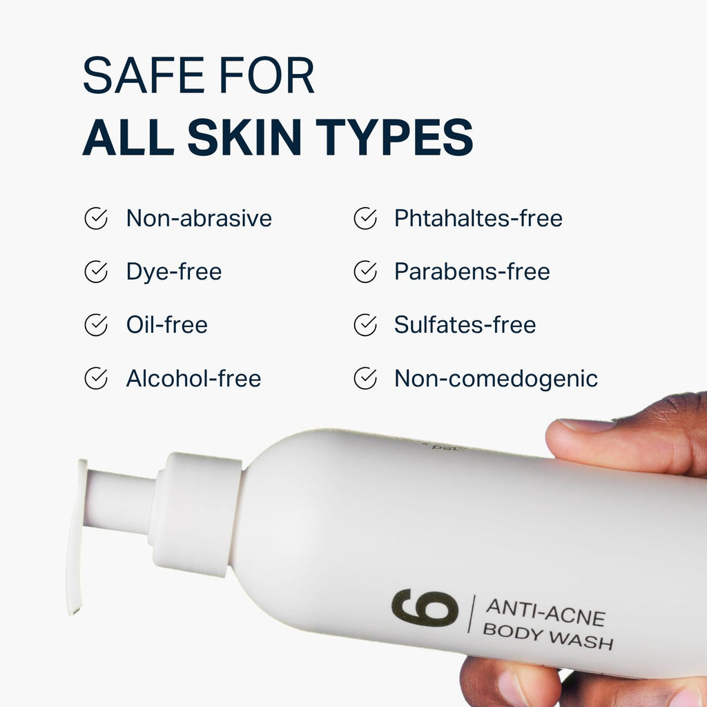 Y'OUR Anti-Acne Body Wash - Clears Bacne & Breakouts, Naturally Antibacterial Aloe Vera Formula, Smooths Texture & Brightens Tone, Gentle Non-Drying, Paraben & Sulfate Free, for Women & Men