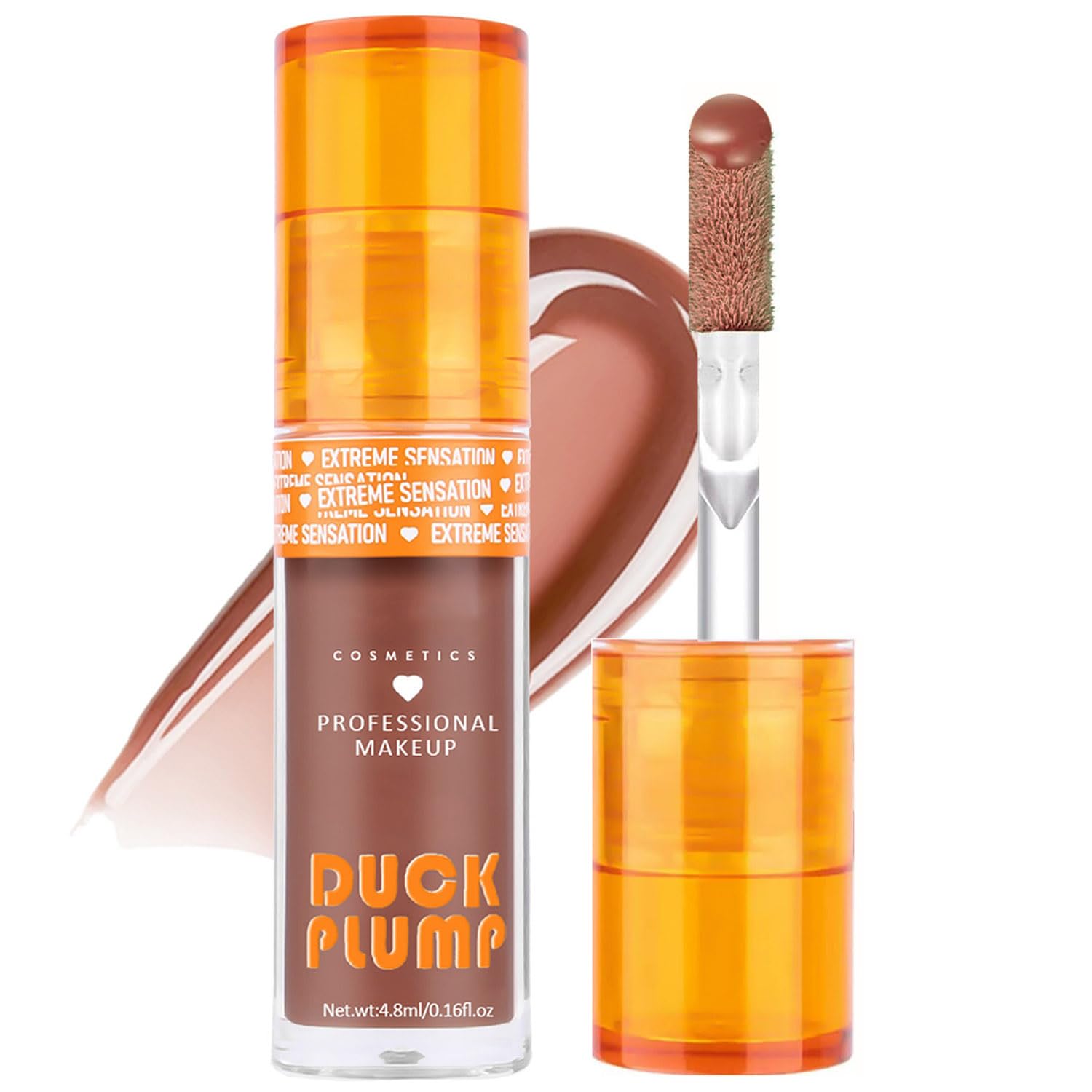 Metfdlaig Super Lustrous Lip Oil, Non-Sticky, Hydrating, Hypoallergenic, Waterproof, High Shine Finish (02# Warm Nude)