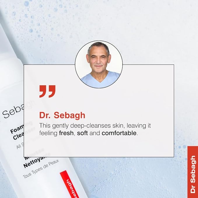 Dr Sebagh 2-in-1 Toner & Cleanser (5.1 fl oz) - Gentle Face Wash - Deep Pore Cleanser & Makeup Remover - Foam Cleanser for Oily Skin - Award-Winning