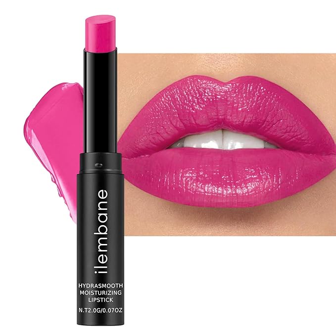 lembane Hot Pink Hydrating Lipstick, Glossy Tinted Lip Balm - Fairy Glow