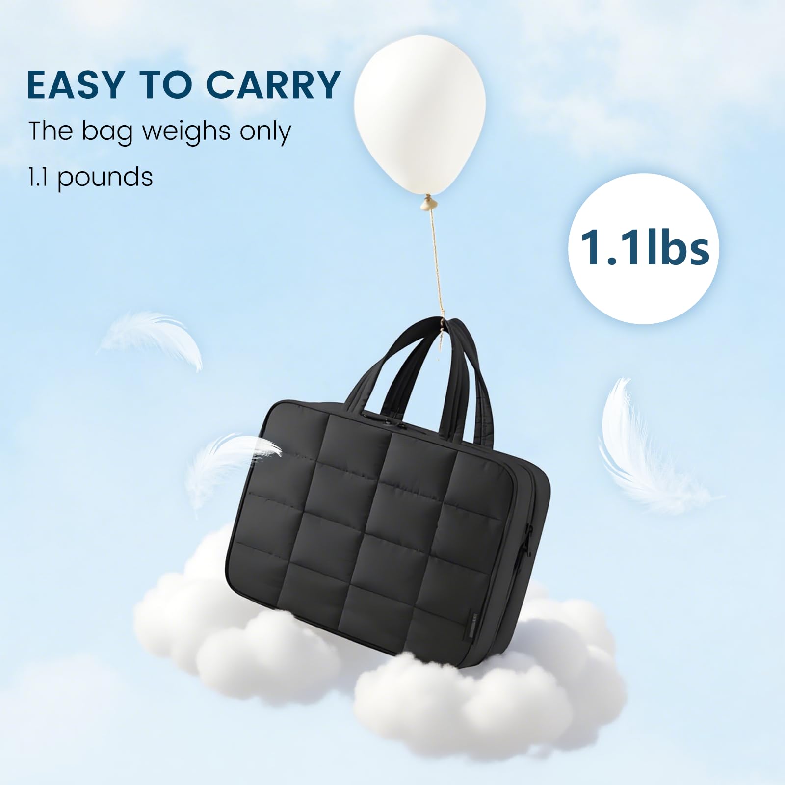Inmorven Travel Hanging Toiletry Bag for Women, Makeup Cosmetic Bag with Jewelry Organizer, Waterproof DoppKit Set for Girls Large Capacity, Carry-on Travel Accessories Essentials - Black