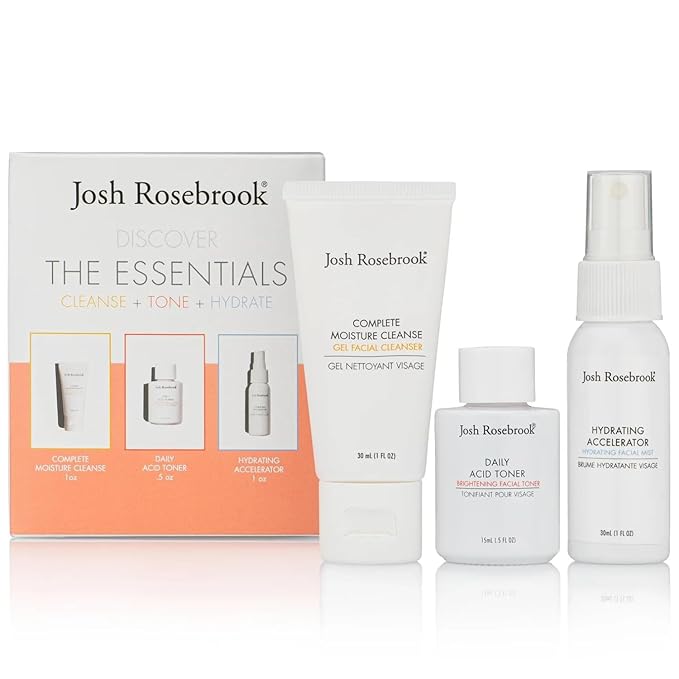 Josh Rosebrook Essentials Kit - Travel Cleanse, Tone & Hydrate Set