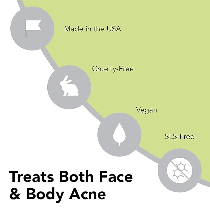humane Benzoyl Peroxide Acne Body Wash - Non-Foaming - 10% Maximum-Strength
