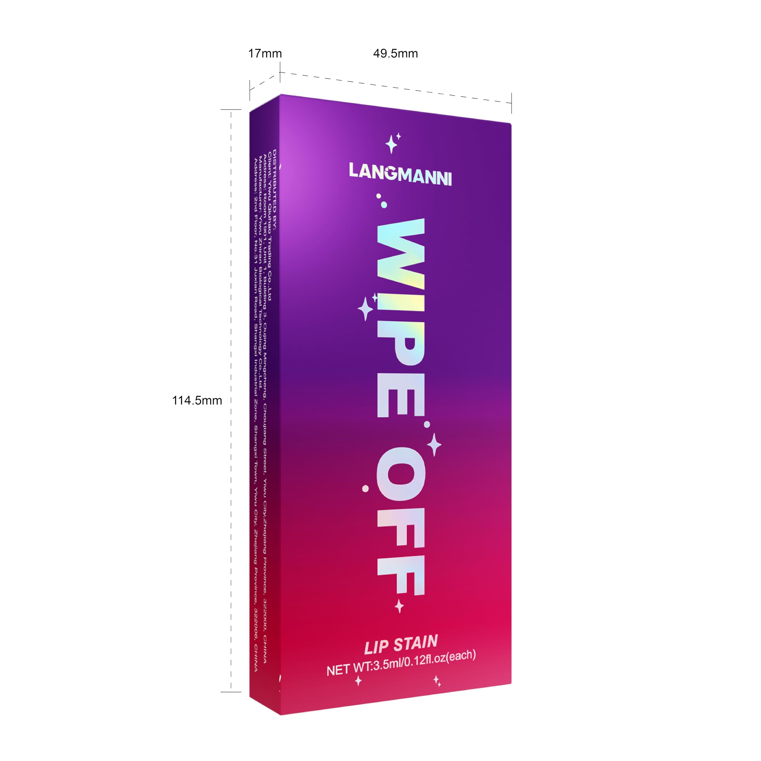 Jolilab Lip Stain Masque,Wipe Off Lip Tint,Waterproof,Transfer proof,Highly Pigmented,Ultra Long Lasting Lip Stain Peel off Makeup With Matte finish for All-day Wear.(#04+#05+#6)