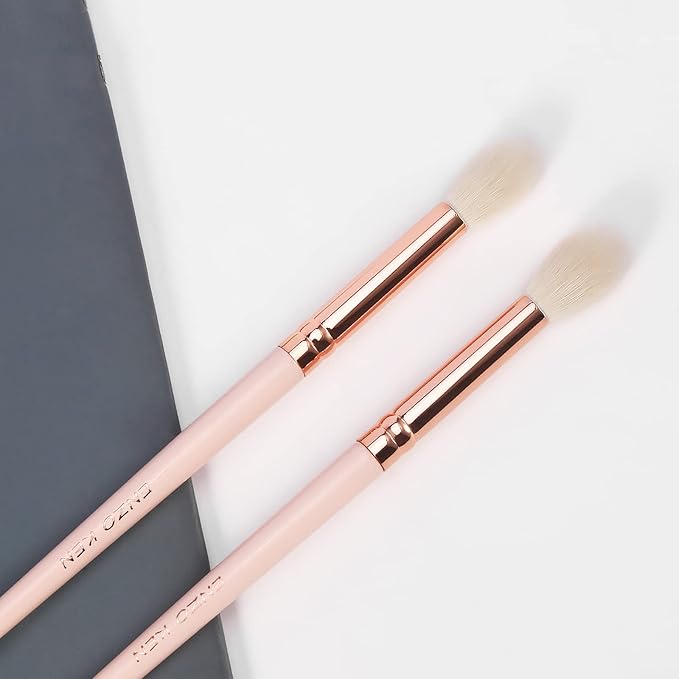 ENZO KEN Natural Goat Hair Eyeshadow Brush, Large Blending Eye Shadow Brush, Eye Shadow Blending Brushes, Small Nose Contour Brush, Single Natural Hair Makeup Brush, Smudge Brushes