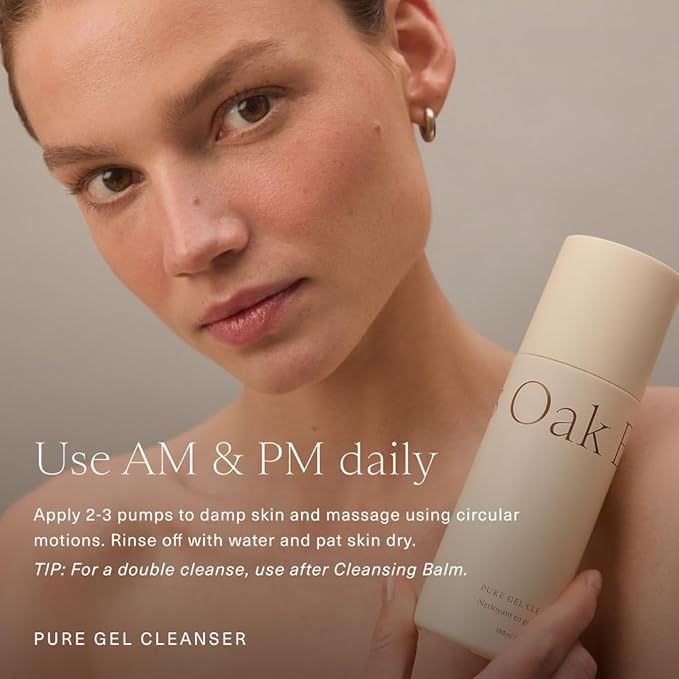 Oak Essentials Pure Gel Cleanser, Clarifying Face Wash, 5 fl oz