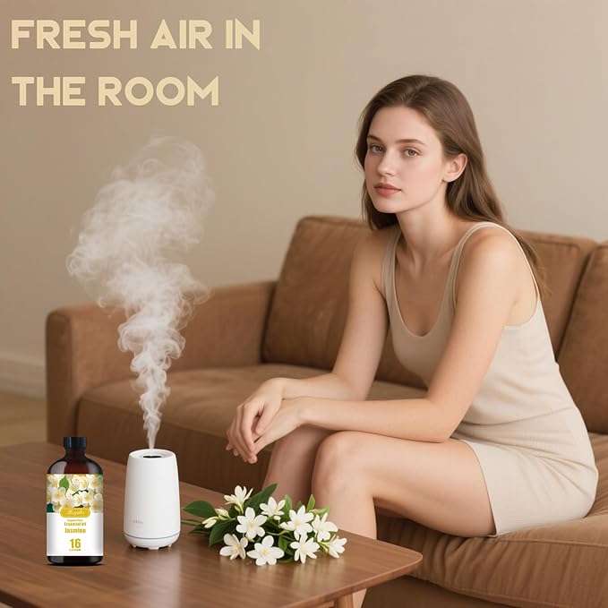 MLYNKL Jasmine Essential Oil,Jasmine Oil for Home Diffuser,16 fl oz