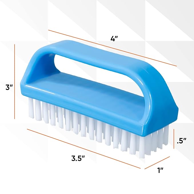 Nail Brush for Cleaning Fingernails, Nail Scrubber Brush, Toe Foot Hands Fingernail Brush Cleaner- Small Scrub Brush- All-Purpose Stiff Cleaning Brush for Home, Kitchen, Work, 9 Pack - Superio