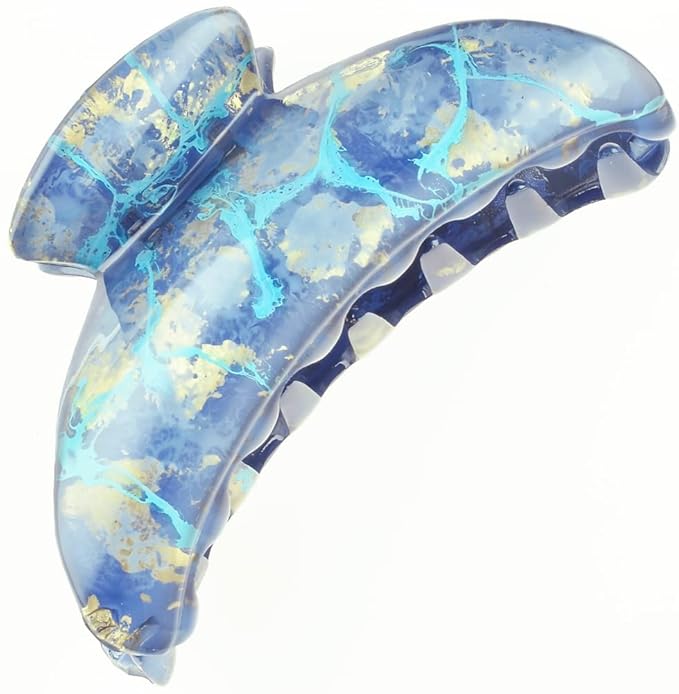 Camila Paris CP2712 French Hair Clips for Women, 3.75" Large Claw Clip Strong Hold All Day, No Damage No Slip Claw Clips for Thick Curly Wavy Fine Straight Hair, Jaw Clip Made in France