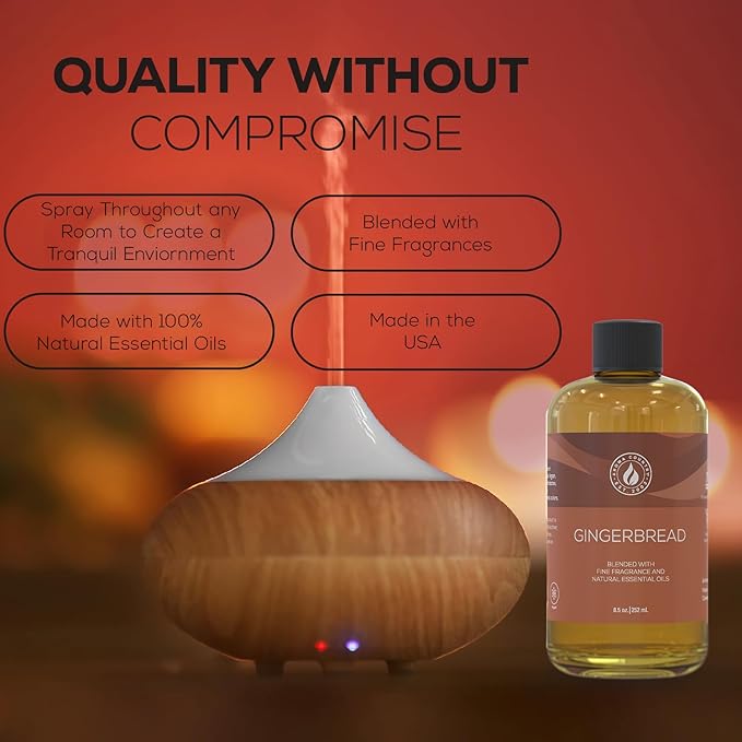 Aroma Country Gingerbread Luxury Diffuser Oil Refill (8.5 Fl Oz)
