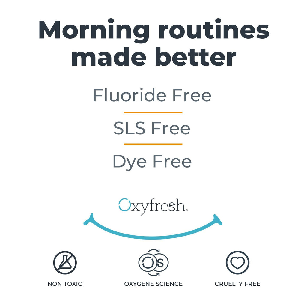 Oxyfresh Maximum Fresh Breath Lemon Mint Toothpaste - Clean Teeth & Fresh Breath - Natural Essential Oils & Natural Xylitol to Help Fight Tartar - SLS & Fluoride Free - 5 oz (Pack of 3)
