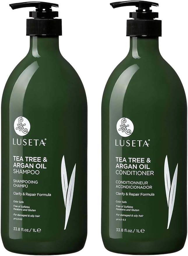 Luseta Tea Tree Oil Shampoo and Conditioner Set 2 x 33.8 oz