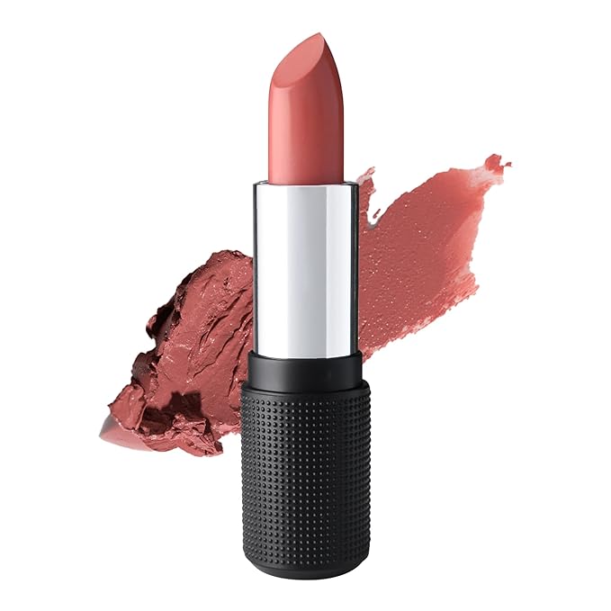 Red Apple Full Body Lipstick for Women - Vegan Gluten Free Organic Lipstick - Creamy Lip Color, Nourishing Lip Makeup w Vitamin E - NEUTRAL MEDIUM ROSE SHADE - ENCHANTING