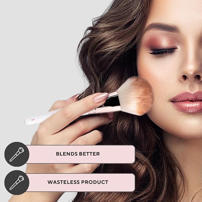 UVé Makeup Brush Set 11 Piece, Professional Vegan Synthetic Brushes