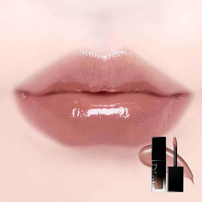 DINTO Blur-Glowy Lip Tint (217 Pax Romana) – Dewy Finish Glowy Korean Lip Tint, Long Lasting All Day Stain, Warm Soft Nude, Vegan & Cruelty-Free, 0.11 fl oz