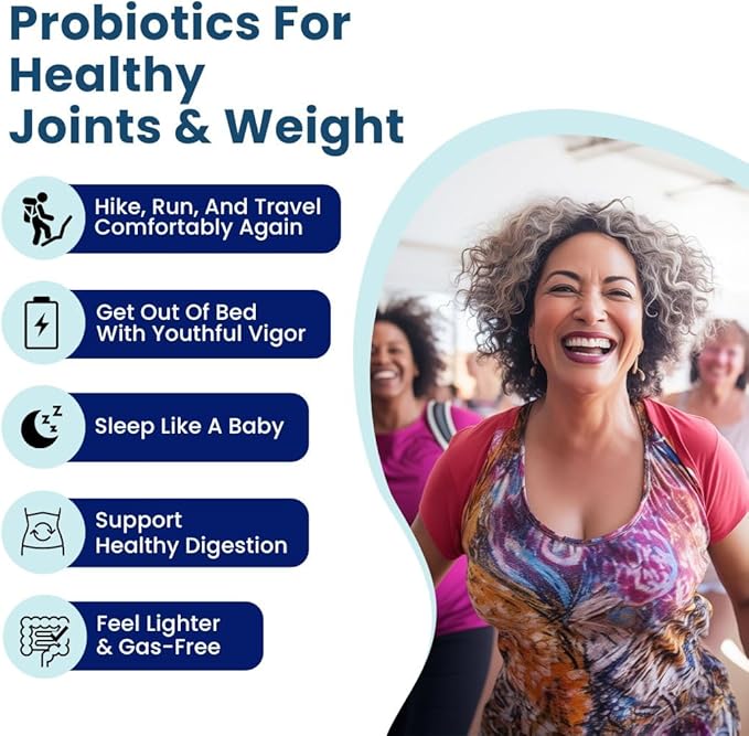 BB Company Provitalize | Probiotics for Women Digestive Health, Menopause, Joint Support | Sexy Midsection Curves, Bloat | Turmeric Curcumin Moringa | Gluten-Free & Shelf-Stable | Ages 40+ | 60 Ct