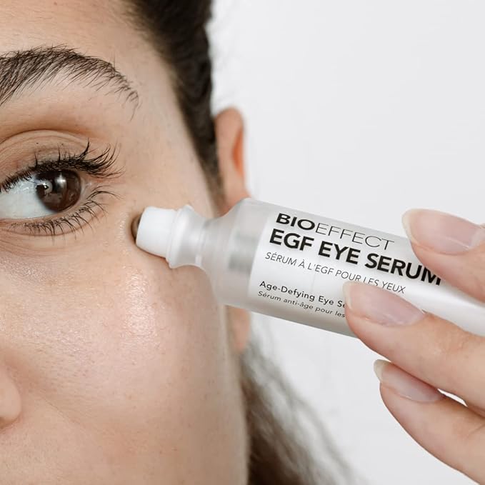 BIOEFFECT EGF Eye Serum with De-Puffer Rollerball | Age Defying, 0.20 Fl Oz
