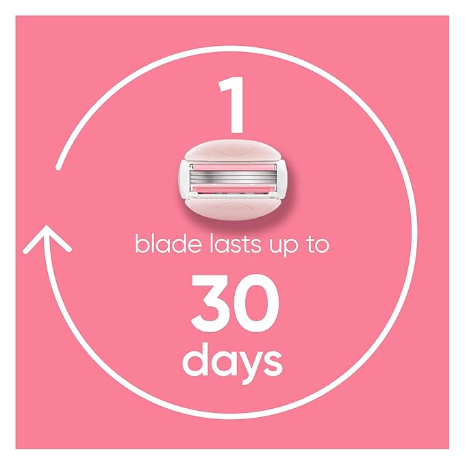 Gillette Venus ComfortGlide White Tea Women's Razor 1 Handle + 4 Blade Refills