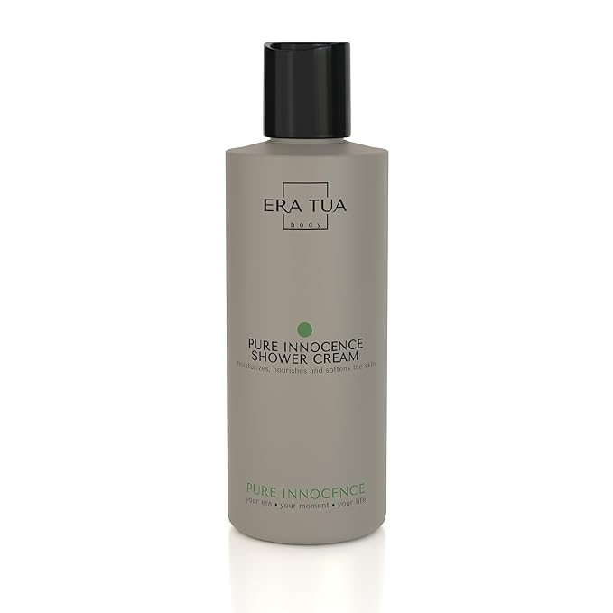 ERA TUA Pure Innocence Shower Cream | Exquisitely Dutch Made & Formulated | Softening Body Wash for All Skin Types | moisturizing cream Floral Scent of White Jasmine, Shea, Rose & Ylang-Ylang 200 ml