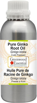 Greenwood Essential Pure Ginko Root Oil (Ginkgo biloba) Cold Pressed 630ml (21 oz)