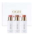 Ogee Face Stick Trio, Golden Contour Stick Makeup Collection, Blush Stick